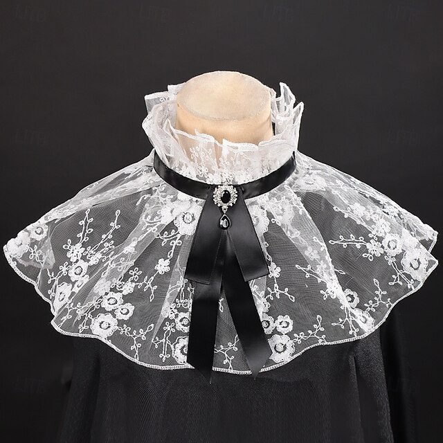 Rococo Victorian Renaissance Elizabethan Ruffle Collar Vampire Nobleman ...