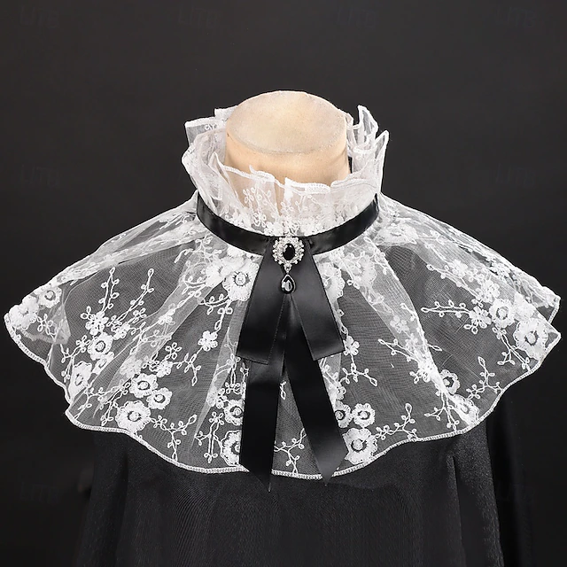 Rococo Victorian Renaissance Elizabethan Ruffle Collar Vampire Nobleman ...