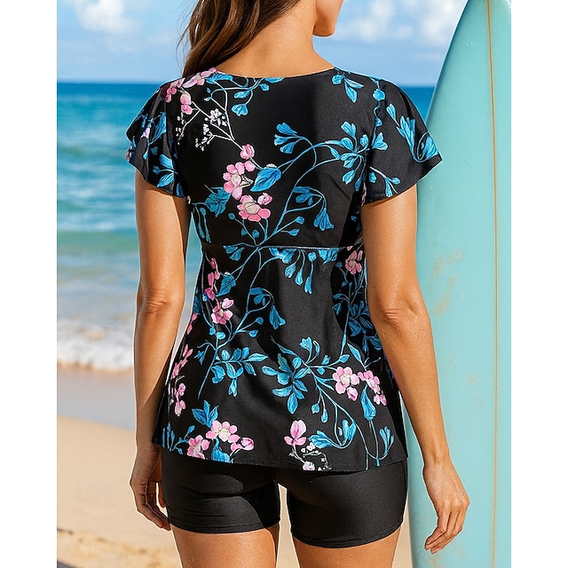 Bathing Suit 2 Pieces Swimsuits Colored Quick Dry High Elasticity Sleeveless Swimwear Swimsuit Surfing Beach Swimming Summer