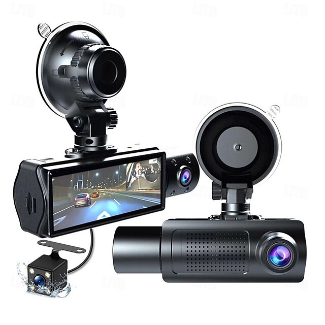 3.16-Inch High-Definition 1080P Screen Driving Recorder Three-Lens Car ...