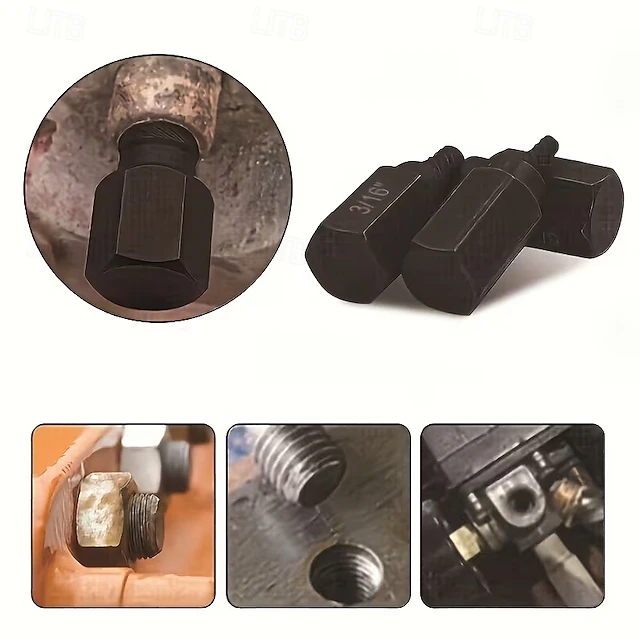 10pcs Heavy-Duty Thread Extractor Set – Easily Remove Damaged, Stripped ...