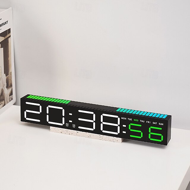 Digital Alarm Clock, Digital Clock for Bedrooms with 10 Color Changing ...