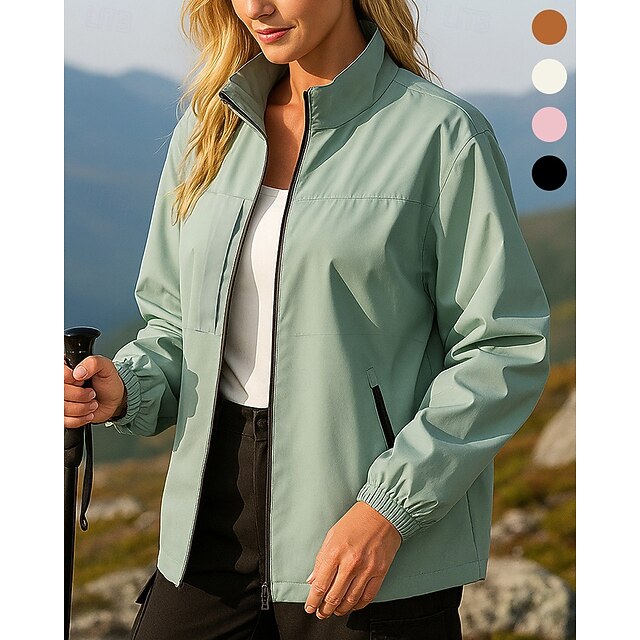 Women's Windbreaker Softshell Jacket Hiking Jacket Outdoor Waterproof ...