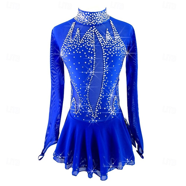 Robe Lyrique Gymnastique Strass Sans Manches - Ballet, Patinage Ou Gymnastique Taille S-XXL Robe Danse Femme