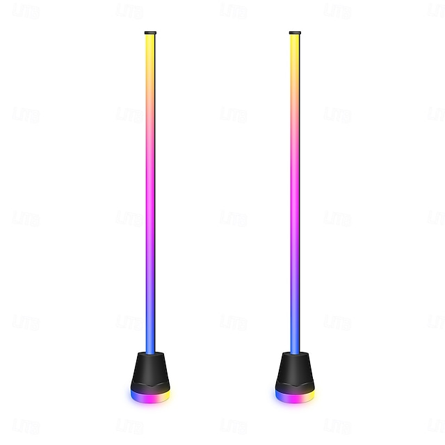  Cylindrical RGBIC Floor Lamp, Bluetooth APP Control LED Corner Light, Music Sync Color Changing Standing Lamp with Timer, 16 Million Colors for Bedroom Living Room Gaming Room Party Decor