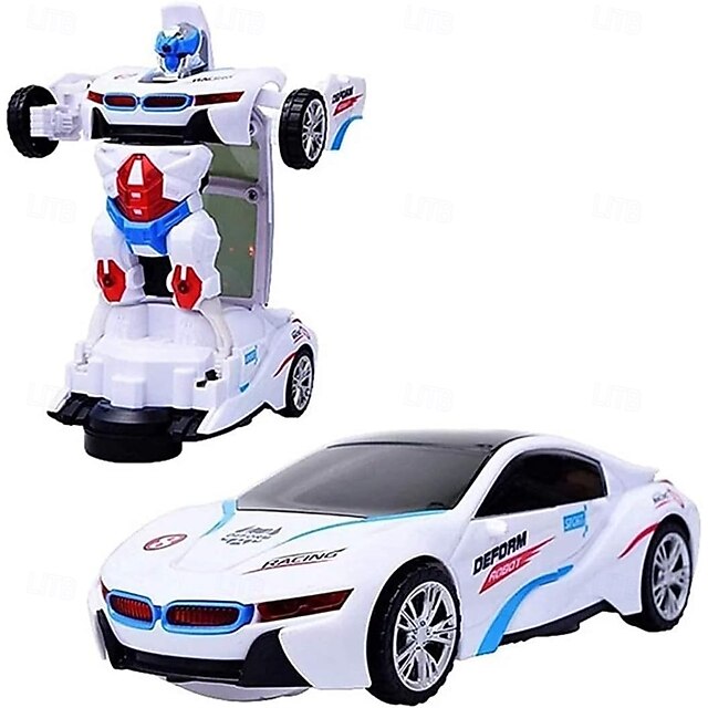 Robot Car Deformation Bump & Go Battery Operated Toy main image 1