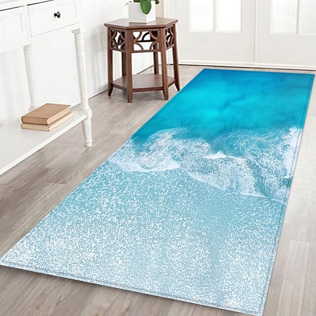 FAIRAH Tapis De Sol Antidérapant Flanelle Imprimée Italienne - Intérieur Extérieur, 39x60cm