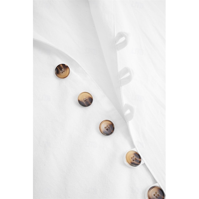 Hommes Chemise Chemise en lin Chemise d'été Chemise Décontractée Chemise Boutonnée Uni Occasionnel Quotidien Bleu Blanche Noir Rose Claire manche longue Col montant Été Printemps Vêtement Tenue