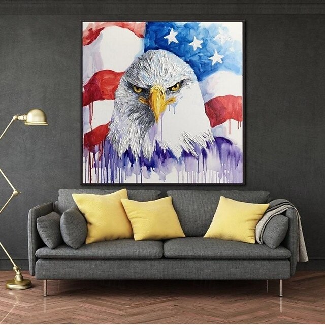 America 250 Years Handmade Oil Painting Canvas Wall Art Decoration Bald ...