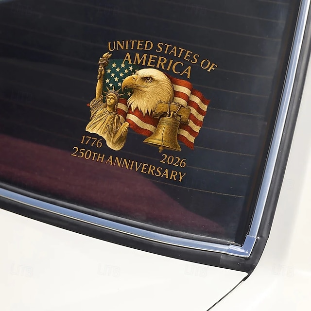 Patriotic USA Eagles 250th Anniversary Car Window Decal Sticker ...