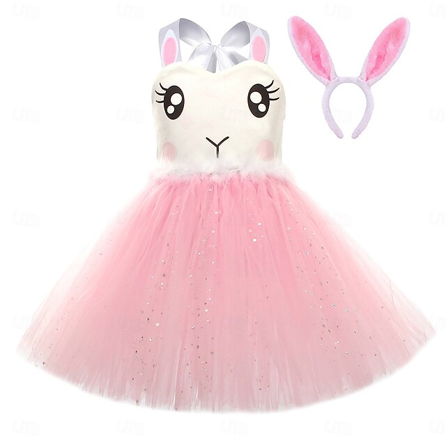 Tutu Robe Animal Rabbit Easter Bunny Dresses Funny Kid's Girls ...
