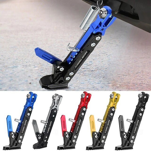 Universal Motorcycle Kickstand Side Support Kick Bracket Foot Stand ...