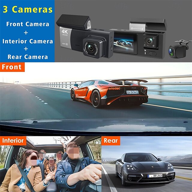 1080p New Design / with Rear Camera Car DVR 170 Degree Wide Angle 2 ...