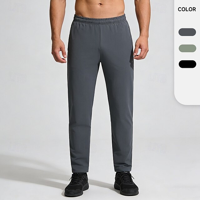 Men's Running Pants Sports Trousers Casual Pants Pocket Shorts Casual ...