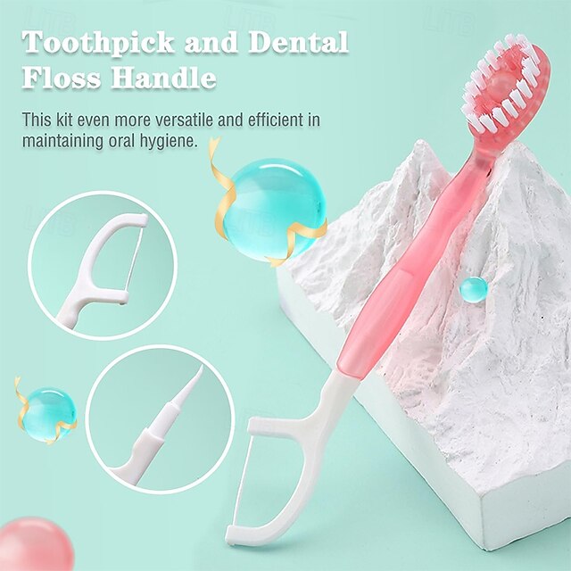 12pcs 4 Flavors Explosive Bead Disposable Toothbrush Travel Toothbrush ...