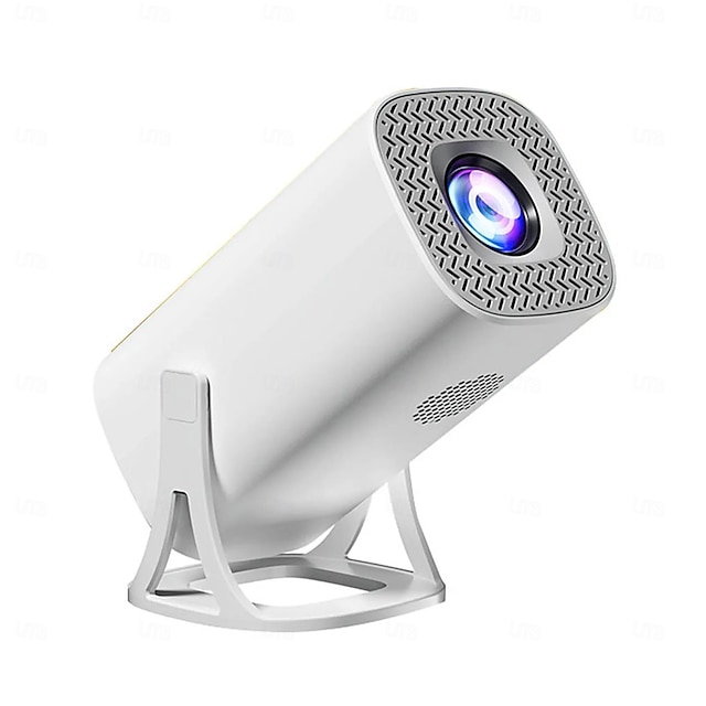  מקרן מיני חכם עם אנדרואיד 11.0, מקרן נייד עם wifi 6 בלוטות', תמיכה ב-1080p, מקרן סרטים מסתובב 180 מעלות עם קיזוז אוטומטי, מקרן קולנוע ביתי ל-iOS/אנדרואיד/HDMI