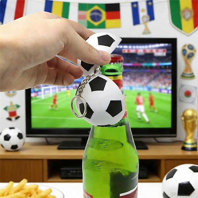 Magnetic Soccer Ball Keychain Bottle Opener 3D Football Beer Opener magnetic-soccer-ball-keychain-bottle-opener-3d-football-beer-opener