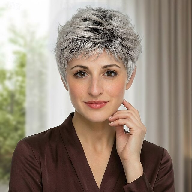 short blonde hair with bangs