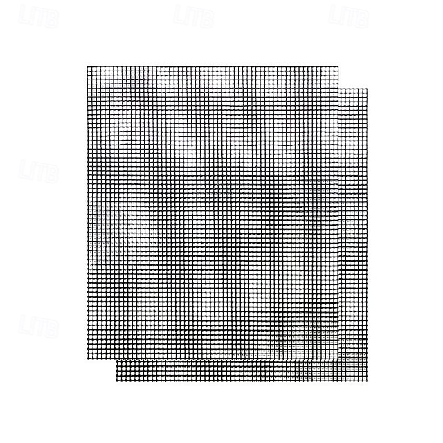  قطعتان أو أربع قطع من حصائر الشواء الشبكية غير اللاصقة، حصائر شواء قابلة لإعادة الاستخدام، مناسبة للشواء في الهواء الطلق، متوافقة مع شوايات الغاز والفحم والكهرباء، لطهي اللحوم والأسماك وشرائح اللحم