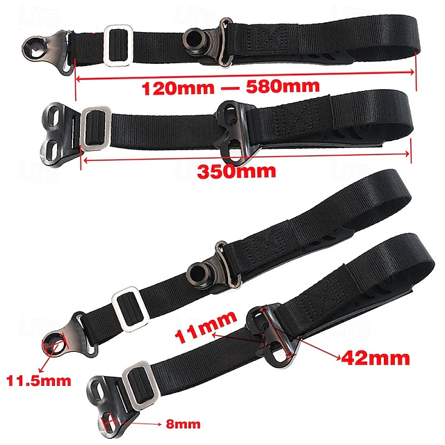 Motorcycle Rack Belt 2 Pcs Motorcycle Rescue Pull Strap Set Front and Rear, Dirt Bike ...