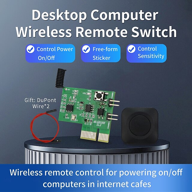 Wireless PC Remote Power Switch Card, PCIe Desktop Computer Remote ...