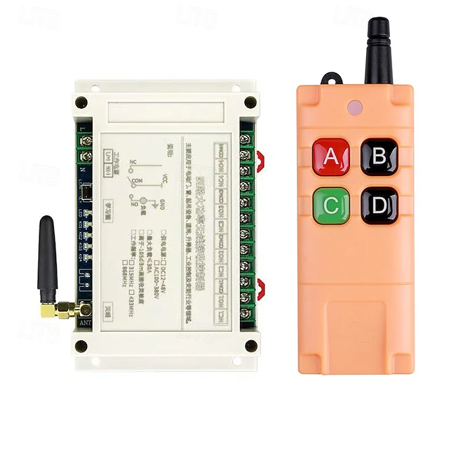 30A High Power Wireless Remote Control Switch Kit, DC 12V 24V 36V 48V 4 ...