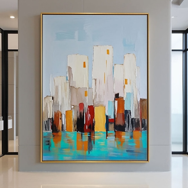 Tableau original fait main, peinture à l'huile sur toile représentant ...