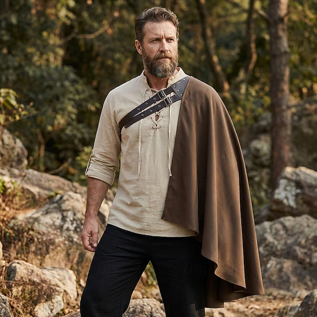 Medieval Renaissance Cape Archer Ranger Fancy Dress Unisex Fantasy ...