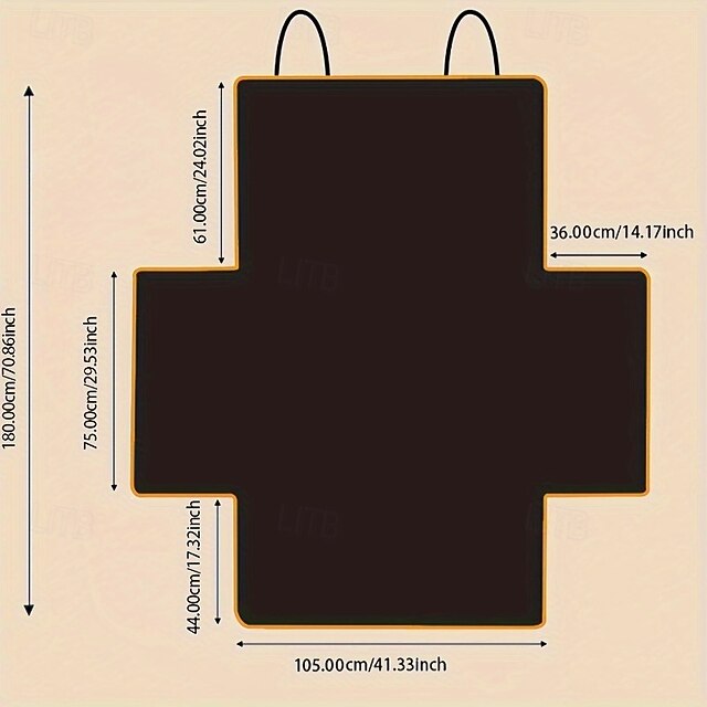 Pet car trunk pad, suitable for large anti slip dog pads of SUVs ...