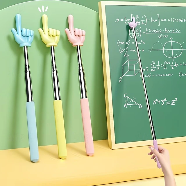 Pointers Box 5pcs Retractable Teacher Pointers, Adjustable Finger Pointers, Mini ...