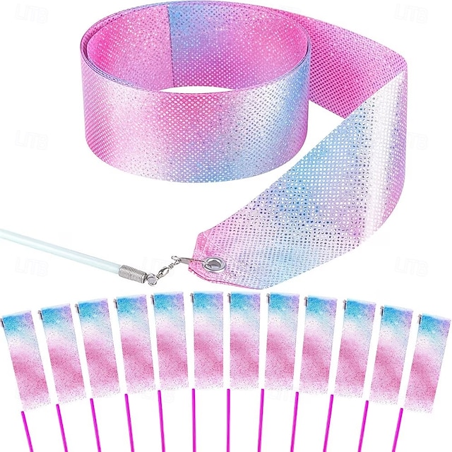 Spining Ribbon 5/10pcs Gymnastics Party Ribbons, Shiny Dance Ribbons, Suitable for ...