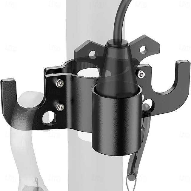  Aluminum Trailer Towing Chain Organizer & 7-Way Plug Holder, Trailer Chain Holder, Trailer Towing Organizer Powder Coating, Heavy-Duty RV Tongue Jack Accessories for Outside Travel Camper