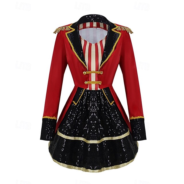 Carnival Costume Fancy Costume Top Hat Circus Jacket Circus Ringmaster ...