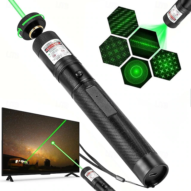 Pointer Light Course USB Rechargeable Laser Pointer Light for Outdoor Hunting Hiking Camping ...