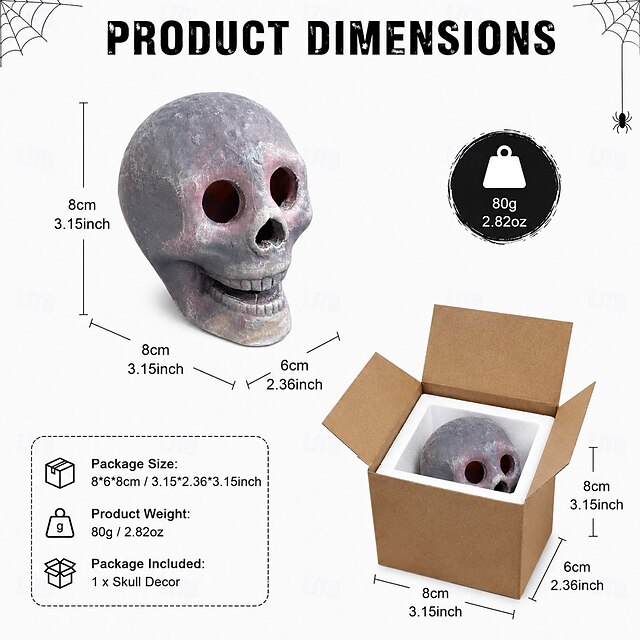 1pc Halloween Ceramic Fireproof Fire Pit Skull, Burning Skeleton Head ...
