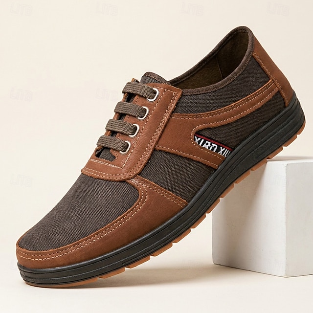 Colorblock Casual Walking Shoes – Lightweight Comfort Lace Up Sneakers Work Travel Weekend Activities & Everyday Wear 2026 GBP £19