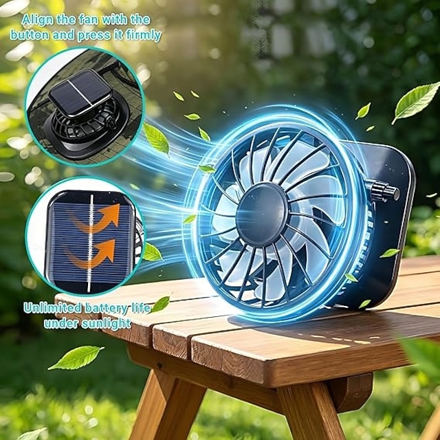  Chapéu de sol de aba larga para atividades ao ar livre com 2 ventiladores solares, estilo balde, para homens e mulheres, proteção solar UPF 50+ para pesca. &Chapéu de praia com ventilador embutido
