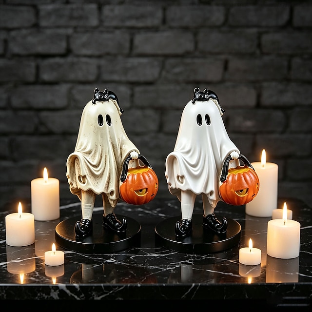 Figurine Solaire Dansante Halloween – Citrouille Ou Squelette 14 Cm – énergie Solaire, Décoration Tableau De Bord Ou étagère