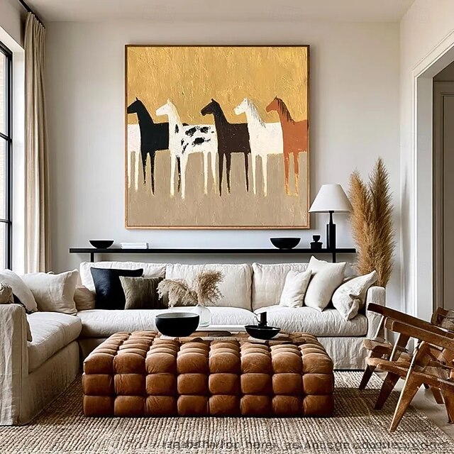 oil-painting-handmade-abstract-animal-horse-painting-modern-equestrian