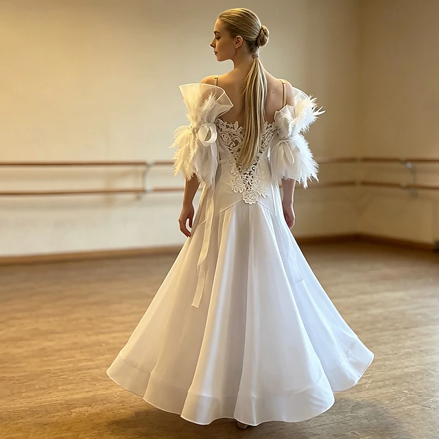 Ballroom Dance Dress Lace Splicing Women s Performance Waltz Modern ballroom-dance-dress-lace-splicing-women-s-performance-waltz-modern