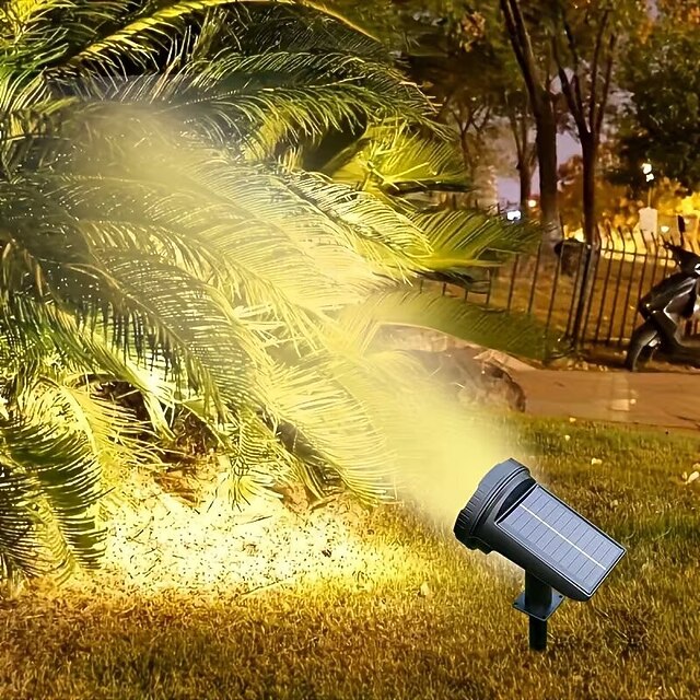 Super Bright Solar Power Spotlight 55 LED Lighting Landscape Lamp ...