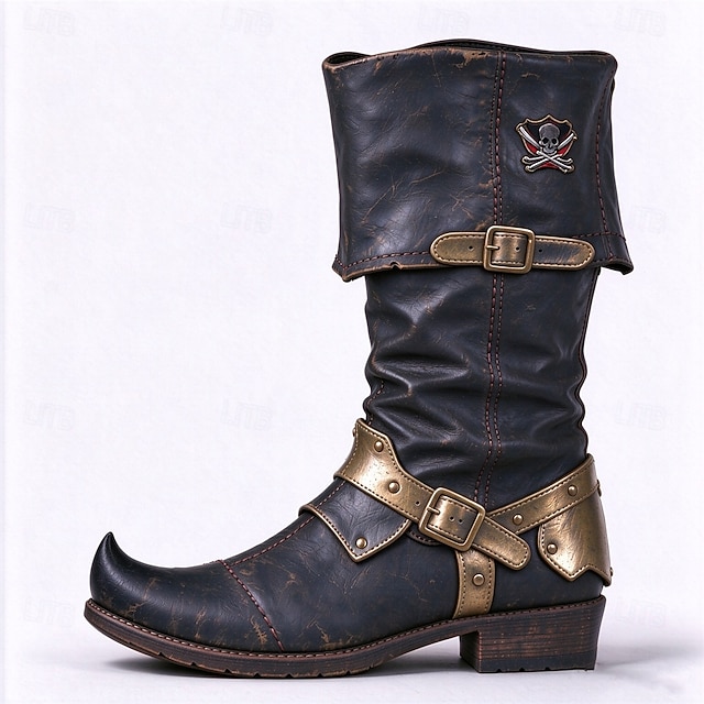 Retro Vintage Medieval Renaissance Boots Warrior Knight Ritter Ranger ...