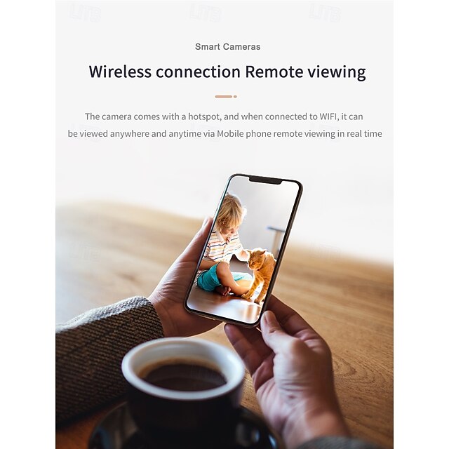 Mini WiFi Security Camera, HD Wireless Indoor Surveillance Camera with ...