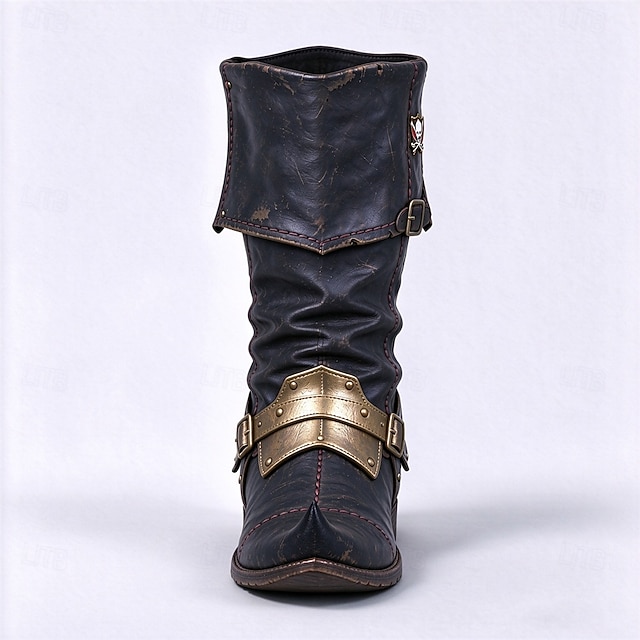 Retro Vintage Medieval Renaissance Boots Warrior Knight Ritter Ranger ...