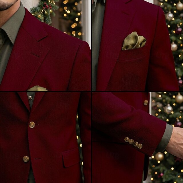 Men's Casual Jacket Serge Blazer Casual Streetwear Formal Elegant ...