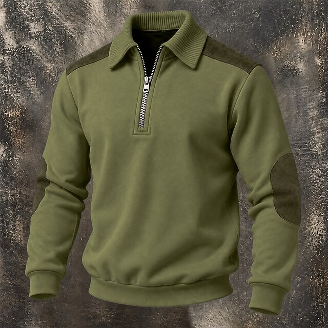 Men's Sweatshirt Pullover Hoodie Sweatshirt Pullover Quarter Zip ...