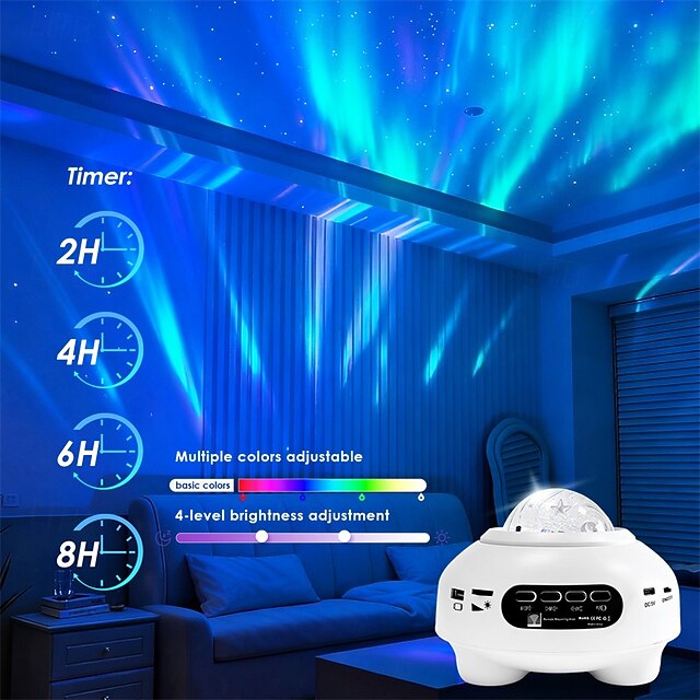 Star Projector Night Light with Remote Control, LED Galaxy Projector ...