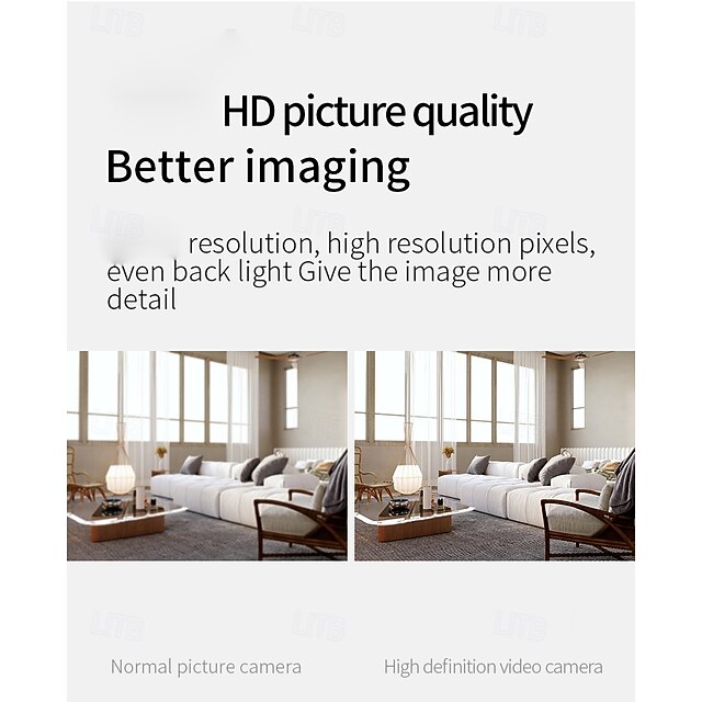 Mini WiFi Camera with Adjustable Mount, HD Wireless Security Camera ...