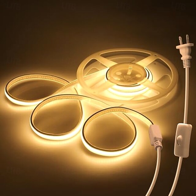COB Outdoor LED Strip Lights Waterproof Dimmable LED Rope Light with ...