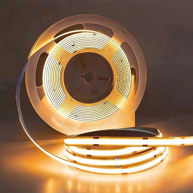 Smart COB LED Strip USB Plug-in, 3-Color Switching High Density Tape ...